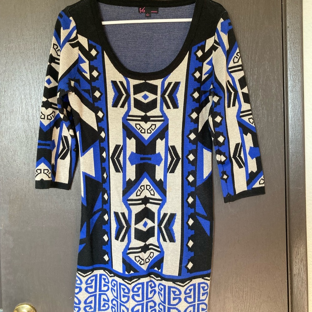 T/O brand long winter party sweater